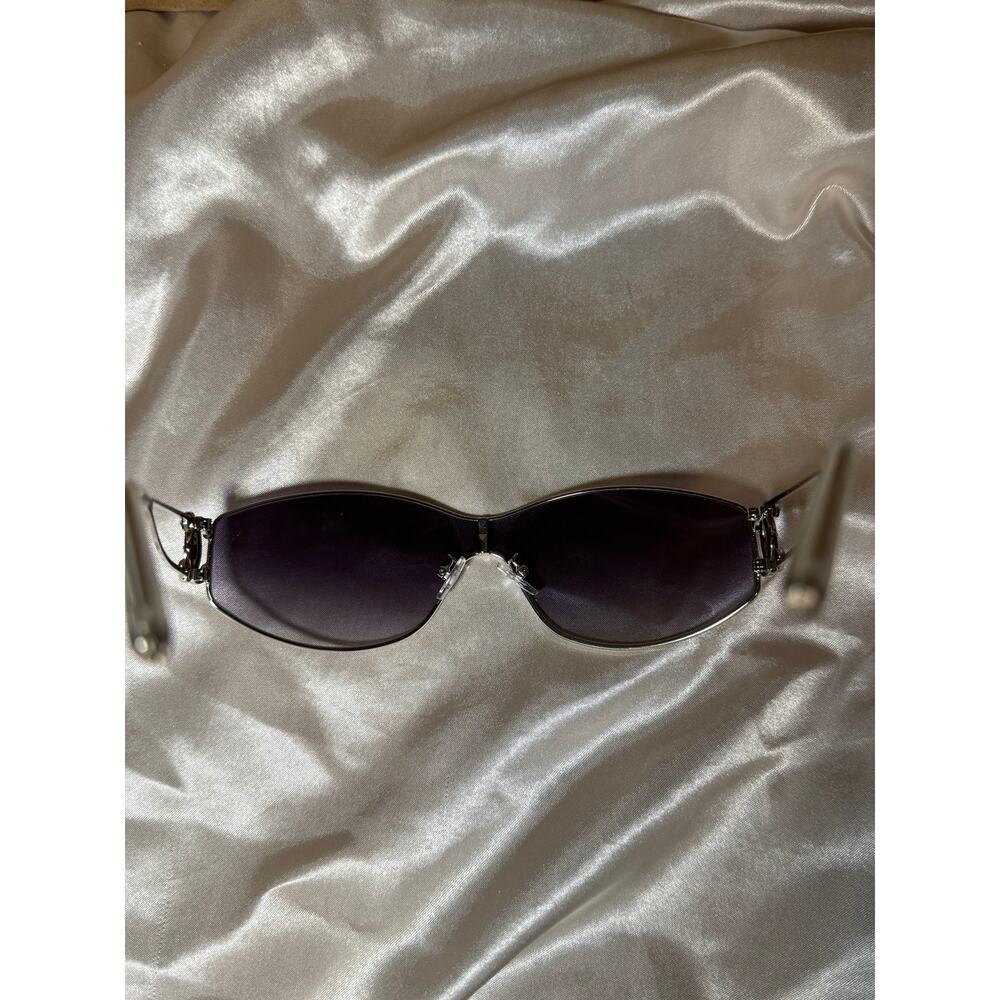 Vintage Chanel 4073-B Rhinestone CC Shield Sunglasses Y2K - Picture 4 of 8